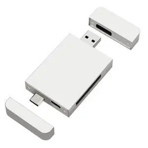 B-Type CFexpress Card Reader Type A+C Dual Interface 10Gbps USB 3.1 Gen2 CF Memory Card CFexpress B Adapter OTG Function Magnetic Lids B-Type CFexpress Card Reader Type A+C Dual Interface 10Gbps USB 3.1 Gen2 CF Memory Card CFexpress B Adapter OTG Function Magnetic Lids