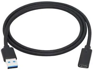 USB 3.0 Type A Male to USB 3.0 Type C Female Connector Converter Adapter (Black) (3ft) USB 3.0 Type A Male to USB 3.0 Type C Female Connector Converter Adapter (Black) (3ft)
