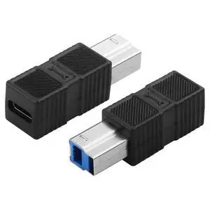 USB 3.0 Type C Female to Type B Male Connector Adapter 5Gbps USB3.0 C to B Printer Converter for Printer, Scanner, External Hard Drive - 2Pack USB 3.0 Type C Female to Type B Male Connector Adapter 5Gbps USB3.0 C to B Printer Converter for Printer, Scanner, External Hard Drive - 2Pack