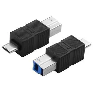 USB 3.0 Type C Male to Type B Male Connector Adapter 5Gbps USB3.0 C to B Printer Converter for Printer, Scanner, External Hard Drive - 2Pack USB 3.0 Type C Male to Type B Male Connector Adapter 5Gbps USB3.0 C to B Printer Converter for Printer, Scanner, External Hard Drive - 2Pack