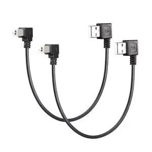 90 Degree Left Angle USB Printer Scanner Cable, 1ft Type A to B USB 2.0 90 Degree Left Angle USB Printer Scanner Cable, 1ft Type A to B USB 2.0