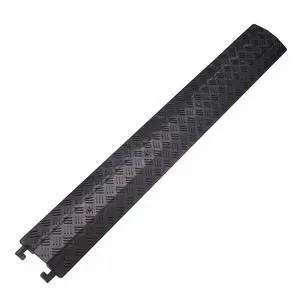 Small 1 Piece - Floor Cord Cover Cord Protector Drop Over Drop Trak Cable Ramp for Office Warehouse - Black Small 1 Piece - Floor Cord Cover Cord Protector Drop Over Drop Trak Cable Ramp for Office Warehouse - Black