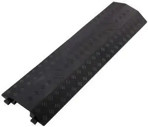 Medium 3 Pack - Floor Cord Cover Cord Protector Drop Over Drop Trak Cable Ramp for Office Warehouse - Black Medium 3 Pack - Floor Cord Cover Cord Protector Drop Over Drop Trak Cable Ramp for Office Warehouse - Black