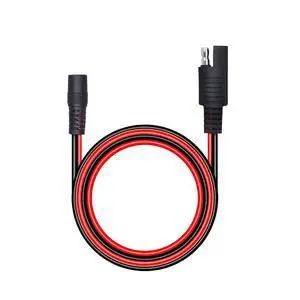 60cm 14AWG DC 5.5mm x 2.1mm Female to SAE 2 Pin Quick Disconnect Wire Harness Extension Cable for Portable Powers, Motorcycle Solar Panel Charger (F Black) 60cm 14AWG DC 5.5mm x 2.1mm Female to SAE 2 Pin Quick Disconnect Wire Harness Extension Cable for Portable Powers, Motorcycle Solar Panel Charger (F Black)