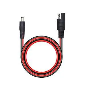 60cm 14AWG DC 5.5mm x 2.1mm Male to SAE 2 Pin Quick Disconnect Wire Harness Extension Cable for Portable Powers, Motorcycle Solar Panel Charger (M Black) 60cm 14AWG DC 5.5mm x 2.1mm Male to SAE 2 Pin Quick Disconnect Wire Harness Extension Cable for Portable Powers, Motorcycle Solar Panel Charger (M Black)
