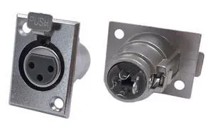 XLR 3 Pin Female Jack Socket Keystone Wall Plate Panel Mount Audio Microphone Connector Adapter Converter (2-Pack) XLR 3 Pin Female Jack Socket Keystone Wall Plate Panel Mount Audio Microphone Connector Adapter Converter (2-Pack)