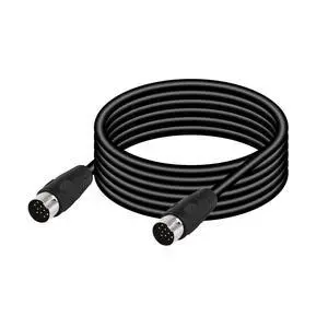 DIN 13 PIN Male to Male Electrical Signal Control Cable, UL2919 OD9.0MM 13 PIN Extension Cable (M-M) (3m Black) DIN 13 PIN Male to Male Electrical Signal Control Cable, UL2919 OD9.0MM 13 PIN Extension Cable (M-M) (3m Black)