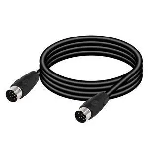 DIN 13 PIN Male to Male Electrical Signal Control Cable, UL2919 OD9.0MM 13 PIN Extension Cable (M-M) (1.5m Black) DIN 13 PIN Male to Male Electrical Signal Control Cable, UL2919 OD9.0MM 13 PIN Extension Cable (M-M) (1.5m Black)