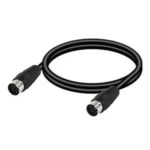DIN 13 PIN Male to Male Electrical Signal Control Cable, UL2919 OD9.0MM 13 PIN Extension Cable (M-M) (1m Black) DIN 13 PIN Male to Male Electrical Signal Control Cable, UL2919 OD9.0MM 13 PIN Extension Cable (M-M) (1m Black)