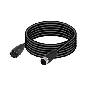 DIN 13 PIN Male to Female Electrical Signal Control Cable, UL2919 OD9.0MM 13 PIN Extension Cable (M-F) (3m Black) DIN 13 PIN Male to Female Electrical Signal Control Cable, UL2919 OD9.0MM 13 PIN Extension Cable (M-F) (3m Black)