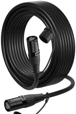 CAT6 Shielded Ethercon Cable, Professional Audio & Lighting RJ45 Male to Male Cable with Protective Caps, Grade Sound Transmission, 1000Mbps, Black (16.4FT/5M) CAT6 Shielded Ethercon Cable, Professional Audio & Lighting RJ45 Male to Male Cable with Protective Caps, Grade Sound Transmission, 1000Mbps, Black (16.4FT/5M)