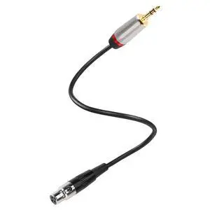 Mini XLR Female to 3.5mm Stereo Audio Plug Cable, 3 Pin Mini XLR Female to 1/8" TRS Cord Adapter Connector for Audio Conversion of Camera and Other Equipment - 1FT(0.3M) Mini XLR Female to 3.5mm Stereo Audio Plug Cable, 3 Pin Mini XLR Female to 1/8" TRS Cord Adapter Connector for Audio Conversion of Camera and Other Equipment - 1FT(0.3M)