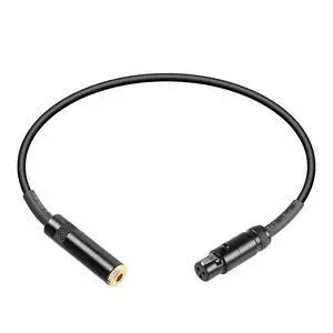 Mini XLR to 1/8 TRS Audio Converter Adapter Cable - 1FT 3.5mm to Mini XLR 3 Pin Female for SLR Cameras, Video Cameras, Wireless Microphones Mini XLR to 1/8 TRS Audio Converter Adapter Cable - 1FT 3.5mm to Mini XLR 3 Pin Female for SLR Cameras, Video Cameras, Wireless Microphones