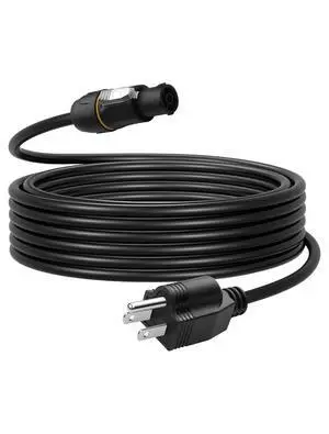 NEMA5-15P to PowerCON True Power Cable, 16AWG 15A 125V Profeesional NEMA-15P Male to PowerCon True1 Male Extension Wire for Outdoor Stage Light - 2M / 6.6FT NEMA5-15P to PowerCON True Power Cable, 16AWG 15A 125V Profeesional NEMA-15P Male to PowerCon True1 Male Extension Wire for Outdoor Stage Light - 2M / 6.6FT