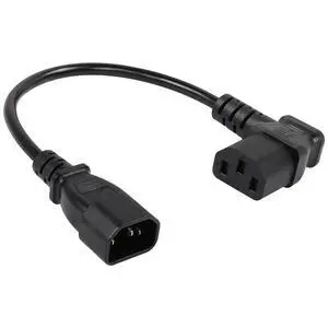 40cm Right Angle IEC 320 C13 to C14 Power Cable, 90 Degree C14 Male to C13 Female PDU Power Supply Extension Cord for Monitors,Computers,Etc(Rc13-c14) 40cm Right Angle IEC 320 C13 to C14 Power Cable, 90 Degree C14 Male to C13 Female PDU Power Supply Extension Cord for Monitors,Computers,Etc(Rc13-c14)