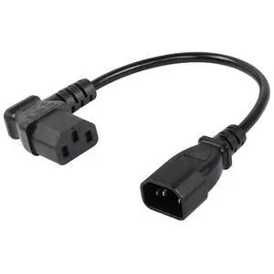 40cm Left Angle IEC 320 C13 to C14 Power Cable, 90 Degree C14 Male to C13 Female PDU Power Supply Extension Cord for Monitors,Computers,Etc(Lc13-c14) 40cm Left Angle IEC 320 C13 to C14 Power Cable, 90 Degree C14 Male to C13 Female PDU Power Supply Extension Cord for Monitors,Computers,Etc(Lc13-c14)