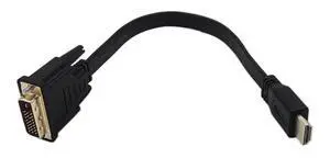 1FT Flat Slim High Speed Bi-Directional DVI (24+1) Male to HDMI Male Adapter Cable 30 cm(Including Two Ends) 1FT Flat Slim High Speed Bi-Directional DVI (24+1) Male to HDMI Male Adapter Cable 30 cm(Including Two Ends)
