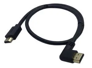 0.6m High Speed HDMI 2.0 HDMI Left Angle Male to HDMI Male Short Cable Ultra HD 4k x 2k HDMI Cable Supports Ethernet, 3D, 4K and Audio for TVs, Laptops (Black)(lm-sm) 0.6m High Speed HDMI 2.0 HDMI Left Angle Male to HDMI Male Short Cable Ultra HD 4k x 2k HDMI Cable Supports Ethernet, 3D, 4K and Audio for TVs, Laptops (Black)(lm-sm)