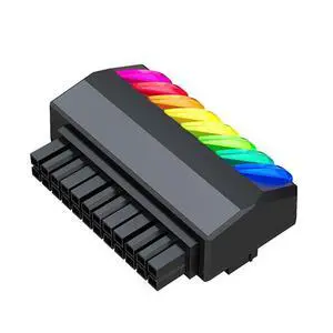 ATX 24 Pin 90 Degree Adapter ARGB 24Pin Power Supply Adapter Computer Motherboard 24 Pin Female to Male Connector (Black) ATX 24 Pin 90 Degree Adapter ARGB 24Pin Power Supply Adapter Computer Motherboard 24 Pin Female to Male Connector (Black)