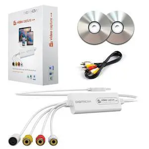 VHS TO Digital Converter, USB Video Capture Card, Video Capture Device, RCA TO USB Converter,Convert VHS VCR Hi8 Mini DV to Digital/DVD,For Tape Player Camcorder Camera PC TV,Windows Mac OS Compatible VHS TO Digital Converter, USB Video Capture Card, Video Capture Device, RCA TO USB Converter,Convert VHS VCR Hi8 Mini DV to Digital/DVD,For Tape Player Camcorder Camera PC TV,Windows Mac OS Compatible
