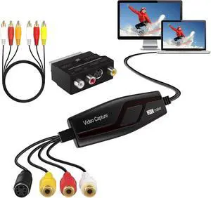 VHS to Digital Converter,Video Capture Card Device,VHS VCR Hi8 Mini DV to Mac Digital Converter,RCA to USB Video Converter for PC TV Tape Player Camcorder,MAC Windows Vista Compatible VHS to Digital Converter,Video Capture Card Device,VHS VCR Hi8 Mini DV to Mac Digital Converter,RCA to USB Video Converter for PC TV Tape Player Camcorder,MAC Windows Vista Compatible