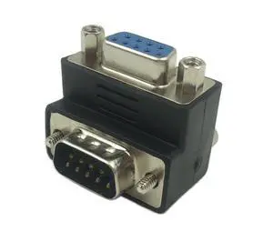 90 Degree DB9 9 Pin RS 232 Male to Female Serial Gender Changer Extension Cable Converter Adapter Coupler 90 Degree DB9 9 Pin RS 232 Male to Female Serial Gender Changer Extension Cable Converter Adapter Coupler