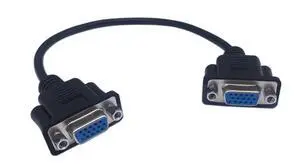 1ft VGA SVGA 15 Pin HD15 Female to Female Gender Changer Adapter Extension Video Monitor Cable for PC Laptop TV Porjectorff 1ft VGA SVGA 15 Pin HD15 Female to Female Gender Changer Adapter Extension Video Monitor Cable for PC Laptop TV Porjectorff