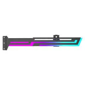 ARGB Graphics Card Bracket, 5V 3PIN ARGB Aura SYNC, Height Adjustable, VGA Holder Stand (Black) ARGB Graphics Card Bracket, 5V 3PIN ARGB Aura SYNC, Height Adjustable, VGA Holder Stand (Black)