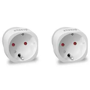 European to USA Plug Adapter, EU to US Plug Adapter, Europe to USA Travel Converter for Most of Europe EU Spain France Type C/E/F Plugs to US Power Adapter, 2-Packs. White European to USA Plug Adapter, EU to US Plug Adapter, Europe to USA Travel Converter for Most of Europe EU Spain France Type C/E/F Plugs to US Power Adapter, 2-Packs. White