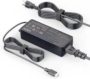 6FT IEC C5 Cord + 100W USB-C Charger Bundle, Universal Type C Power Adapter Compatible with Lenovo HP Dell Asus Acer 6FT IEC C5 Cord + 100W USB-C Charger Bundle, Universal Type C Power Adapter Compatible with Lenovo HP Dell Asus Acer