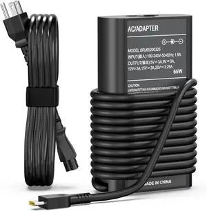 6FT IEC C5 Power Cord + 65W USB-C Charger Bundle, PD Adapter with 10.2ft Cable for Dell Inspiron Lenovo ThinkPad 6FT IEC C5 Power Cord + 65W USB-C Charger Bundle, PD Adapter with 10.2ft Cable for Dell Inspiron Lenovo ThinkPad