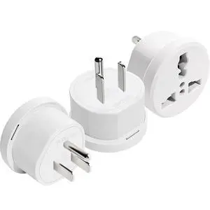 UK to US Plug Adapter, Type B International Power Adaptor Compatible with Plugs from Europe, India and Other Countries 3-Packs UK to US Plug Adapter, Type B International Power Adaptor Compatible with Plugs from Europe, India and Other Countries 3-Packs
