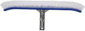 18 Inch Outdoor Pool Wall Brush Swimming Pool Cleaning Tool Aluminum Handle for Pond Spa Pools Algae Remover Scrubber 18 Inch Outdoor Pool Wall Brush Swimming Pool Cleaning Tool Aluminum Handle for Pond Spa Pools Algae Remover Scrubber