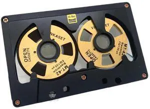Cassette Audio Reel to Reel 50 Minute Blank Tape Double Sided Metal Reel Hollow Case Self-Made Cassette Audio Reel to Reel 50 Minute Blank Tape Double Sided Metal Reel Hollow Case Self-Made