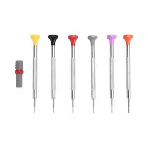 6Pcs T-Shaped Anti Slip Screwdrivers Set for 3135 2135 Movement Watch Repair Screwdriver Watch Repair Tool 6Pcs T-Shaped Anti Slip Screwdrivers Set for 3135 2135 Movement Watch Repair Screwdriver Watch Repair Tool