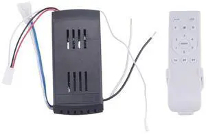 Universal Ceiling Fan Remote Control Kit 40W 6-Speed Timing Function Replacement Remote for DC Ceiling Fans & Lights Universal Ceiling Fan Remote Control Kit 40W 6-Speed Timing Function Replacement Remote for DC Ceiling Fans & Lights