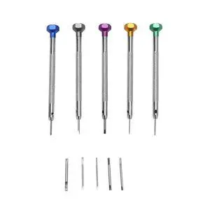5Pcs/Set 0.8-1.6mm Steel Screwdriver for Watch Repairing Portable Watch Tools Band Removal with Pins Watchmaker Tools 5Pcs/Set 0.8-1.6mm Steel Screwdriver for Watch Repairing Portable Watch Tools Band Removal with Pins Watchmaker Tools