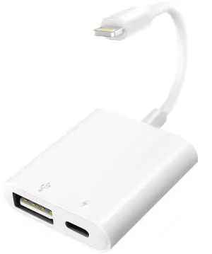 Lightning to USB Camera Adapter with Charging Port for iPhone Portable USB 3.0 Female OTG Cable for iPad to Connect Card Reader USB Flash Drive U Disk Microphone Keyboard Mouse Hubs Midi Lightning to USB Camera Adapter with Charging Port for iPhone Portable USB 3.0 Female OTG Cable for iPad to Connect Card Reader USB Flash Drive U Disk Microphone Keyboard Mouse Hubs Midi