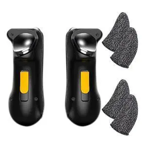 Yaregelun Mobile Game Controller for Trigger Controller L1R1 with 2 Pairs of Gaming Finger Covers Yaregelun Mobile Game Controller for Trigger Controller L1R1 with 2 Pairs of Gaming Finger Covers