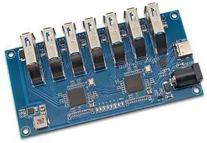 VL817 USB3.1 HUB Module 1-to-7 Port Hub Splitter for High-Speed SuperSpeed/Full Speed/Low Speed Device Compatibility VL817 USB3.1 HUB Module 1-to-7 Port Hub Splitter for High-Speed SuperSpeed/Full Speed/Low Speed Device Compatibility