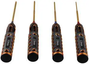 4pcs/Set Titanium Plating 1.5mm/2mm/2.5mm/3mm Hexagon Screwdriver Screw Driver Tool for Rc Model Car Boat Airplane 4pcs/Set Titanium Plating 1.5mm/2mm/2.5mm/3mm Hexagon Screwdriver Screw Driver Tool for Rc Model Car Boat Airplane