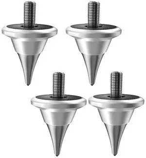 Speaker Isolation Spike Feet Stand Damper Cone for HiFi Audio Turntable Recorder AMP M8 Silver Speaker Isolation Spike Feet Stand Damper Cone for HiFi Audio Turntable Recorder AMP M8 Silver