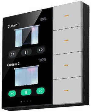 3.5 Inch Smart Wall Switch Touch Screen 4 Groups Switch 8-Way Scene Radar Sensor Dimming Switch Curtain Tuya Zigbee B 3.5 Inch Smart Wall Switch Touch Screen 4 Groups Switch 8-Way Scene Radar Sensor Dimming Switch Curtain Tuya Zigbee B