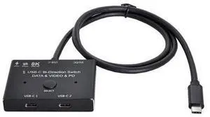 Chenyang PD 8K@30hz 100W 10Gbps USB-C Type-C Bi-Direction Switch MST 1 to 2 Hub Support Video Data Chenyang PD 8K@30hz 100W 10Gbps USB-C Type-C Bi-Direction Switch MST 1 to 2 Hub Support Video Data