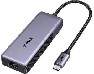 UGREEN USB C to Ethernet Adapter 5Gb, Ethernet Adapter for Laptop, Aluminum with Thermal Design, Type C (Thunderbolt 5/4/3 Compatible) to RJ45 Network LAN Internet, Compatible for MacBook Air/Pro, XPS UGREEN USB C to Ethernet Adapter 5Gb, Ethernet Adapter for Laptop, Aluminum with Thermal Design, Type C (Thunderbolt 5/4/3 Compatible) to RJ45 Network LAN Internet, Compatible for MacBook Air/Pro, XPS