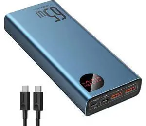Baseus Power Bank, 20000mAh 65W Metal Laptop Portable Charger, 4-Port USB C Battery Pack, PD3.0 Fast Charging Battery Bank for MacBook Dell XPS IPad iPhone 15/14/13/12 Pro Samsung S23 S22 Steam Deck Baseus Power Bank, 20000mAh 65W Metal Laptop Portable Charger, 4-Port USB C Battery Pack, PD3.0 Fast Charging Battery Bank for MacBook Dell XPS IPad iPhone 15/14/13/12 Pro Samsung S23 S22 Steam Deck