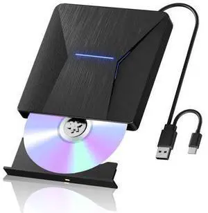 External Blu-ray Drives for Laptop, External Blueray/dvd Drive for PC, USB 3.0 and Type-C Bluray Burner, CD DVD Blu Ray Disc Reader Writer Compatible with Windows XP/7/8/10, Laptop, Desktop, MacOS External Blu-ray Drives for Laptop, External Blueray/dvd Drive for PC, USB 3.0 and Type-C Bluray Burner, CD DVD Blu Ray Disc Reader Writer Compatible with Windows XP/7/8/10, Laptop, Desktop, MacOS