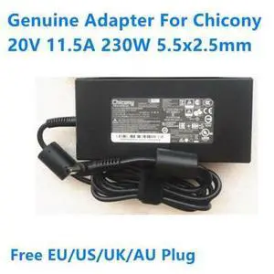 20V 11.5A 230.0W 5.5x2.5mm Chicony A17-230P1B A230A038P Power Supply AC Adapter For MSI 230W Gaming Laptop Charger 20V 11.5A 230.0W 5.5x2.5mm Chicony A17-230P1B A230A038P Power Supply AC Adapter For MSI 230W Gaming Laptop Charger