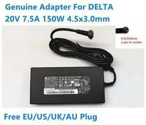 20V 7.5A 150W 4.5x3.0mm DELTA ADP-150CH D Power Supply AC Adapter For MSI GF76 Laptop Charger 20V 7.5A 150W 4.5x3.0mm DELTA ADP-150CH D Power Supply AC Adapter For MSI GF76 Laptop Charger