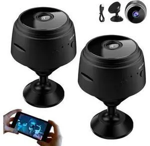 Camera, 2026 New Wireless Security Camera, Magnetic Mini 1080P HD | Smart Motion Alerts, App Remote with Night Vision for Home Indoor Outdoor (Black-64GB, 2) Camera, 2026 New Wireless Security Camera, Magnetic Mini 1080P HD | Smart Motion Alerts, App Remote with Night Vision for Home Indoor Outdoor (Black-64GB, 2)